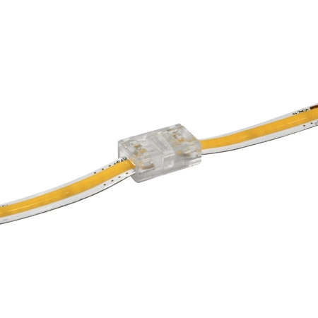 Złączka do Taśm Pasków LED COB Stała 2pin 8mm Biała Sanico Goldlux