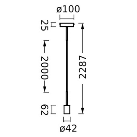 Lampa Sufitowa Wisząca Zwis Szary Vintage 1906 Pendulum Ledvance