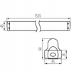 Oprawa Liniowa Lampa Przemysłowa LED 150cm T8 G13 KANLUX