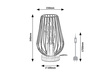 Lampa Stołowa Biurkowa Nocna E27 Brązowy Industrialny Gremio Rabalux