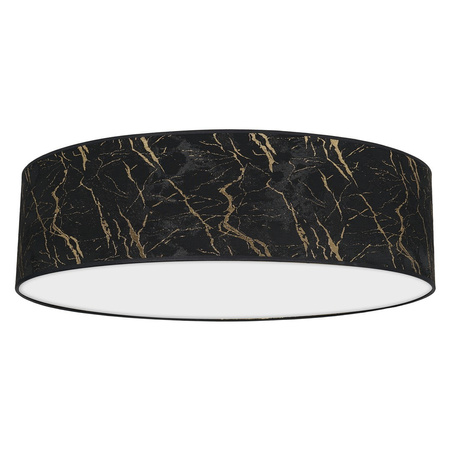 Plafon LED Lampa Sufitowa SENSO Czarna Złota 3xE27 Ø60cm Milagro