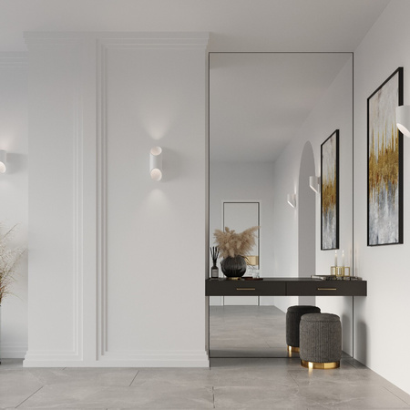 Lampa Ścienna Kinkiet Góra Dół G9 Tubularna Biała Nowoczesna Penne Sollux