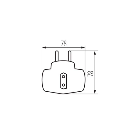 Gniazdo Końcówka do Przewodu Wtyczka 250V Uziemienie Biała ZARK Kanlux