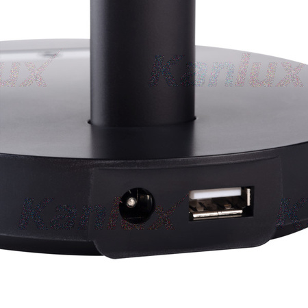 Lampka Biurkowa LED Czarna REXAR 7W 3000-6500K Kanlux