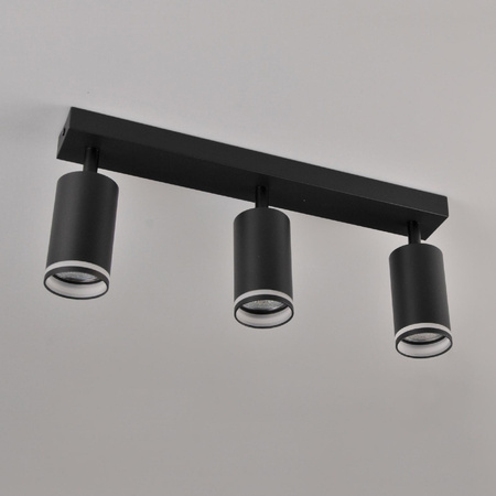 Lampa Listwa Oprawa Sufitowo-Ścienna LED PARIS 3 x GU10 Czarny GOLDLUX (Polux)