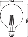 Żarówka LED E27 6W = 60W 806lm Ściemnialna SMART+ WiFi Filament Globe Ledvance