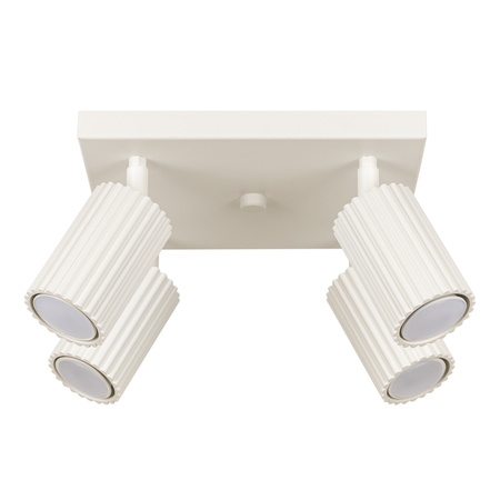 Lampa Sufitowa Reflektor Tuba Spot 4x GU10 Beżowa Karbon Deep Space SL.1602 Sollux