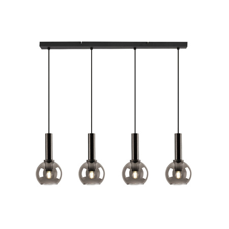 Lampa Wisząca Sufitowa 4x E27 Czarny Nowoczesny Centio Rabalux