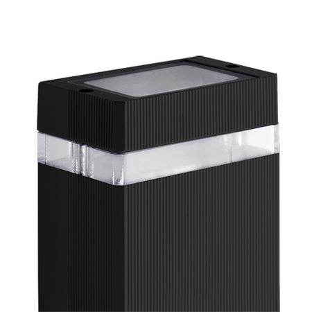 Lampa Ogrodowa Stojąca Słupek GU10 Czarna IP44 Gilbert Sanico Goldlux