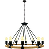 Lampa Wisząca Sufitowa ROPE Arthur 8xE27 SZNUR LOFT Vintage- GOLDLUX (Polux)