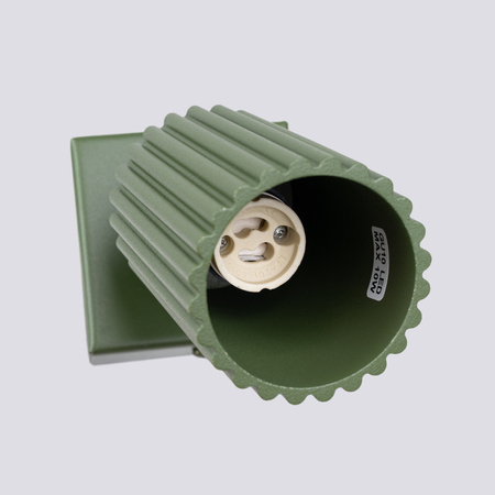 Lampa Ścienna Kinkiet Reflektor Tuba Spot 1x GU10 Oliwkowa Karbon Deep Space SL.1616 Sollux