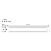 Lampka LED Podszafkowa Listwa 18W 980lm 3000K Ciepła z Czujnikiem Ruchu Biały Cabinet Ledvance