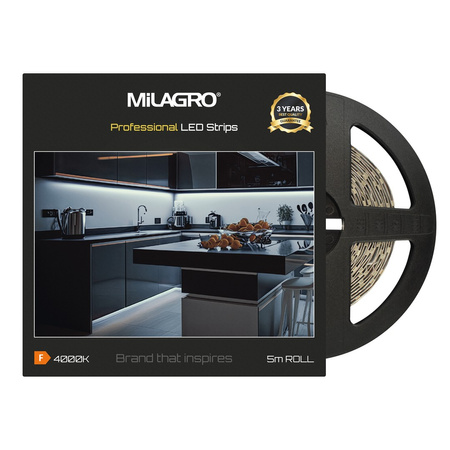 Taśma LED Pasek Premium 60/m 4000K IP20 5m Milagro