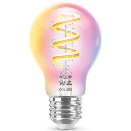 Żarówka LED E27 A60 6.3W = 40W 470lm 2200-6500K RGB + TW FILAMENT Inteligentna SMART WiFi Bluetooth Aplikacja WiZ