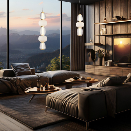 Lampa Wisząca Sufitowa CARO Złota 40W LED Milagro