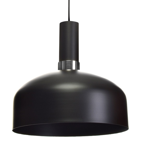 Lampa wisząca czarna chrom żyrandol MiLAGRO MALMO 1x E27