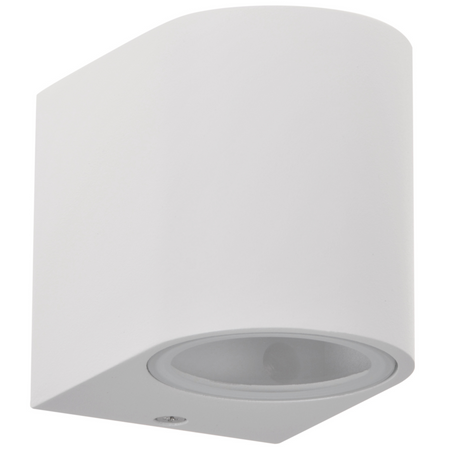 Kinkiet ogrodowy zewnętrzny na LED 1x GU10 BOSTON GOLDLUX (Polux) ALUMINIUM Biały owalny