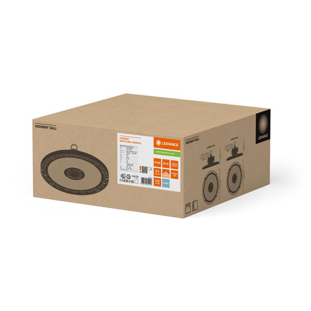 Lampa LED Oprawa Przemysłowa 200W 35000lm 6500K Zimna Ściemnialna Czarny IP66 IK10 High Bay Gen 5 Ledvance