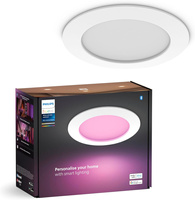 Panel LED Oprawa Podtynkowa Wpuszczana 12W 1500lm IP44 White and Color Ambiance RGB + TW Biała Inteligentna SMART Zigbee Bluetooth Slim Downlights Philips HUE