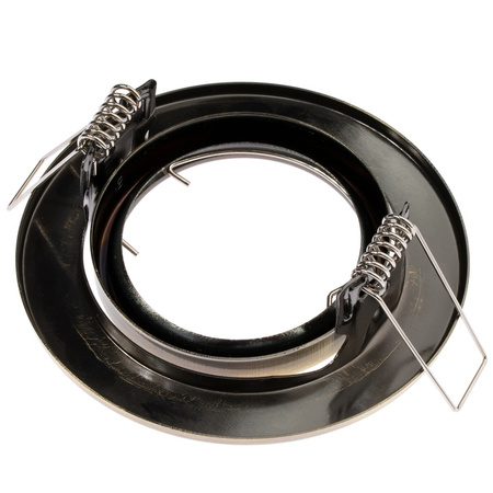 Oprawa HALOGENOWA Podtynkowa Ruchoma Okrągła Antyk Blacha GU10 MR16