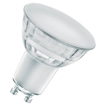 Żarówka LED GU10 6,7W = 48W 575lm 2700K Ciepła 120° CRI90 Ściemnialna Szklana LEDVANCE Superior