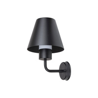 Lampa Ogrodowa Zewnętrzna Kinkiet Elewacyjny LED E27 IP44 Czarny Nowoczesny Favara Rabalux