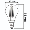 Żarówka LED P45 Kulka E14 4W = 40W 470lm 2700K Ciepła 320° Ściemnialna THREE STEP Osram