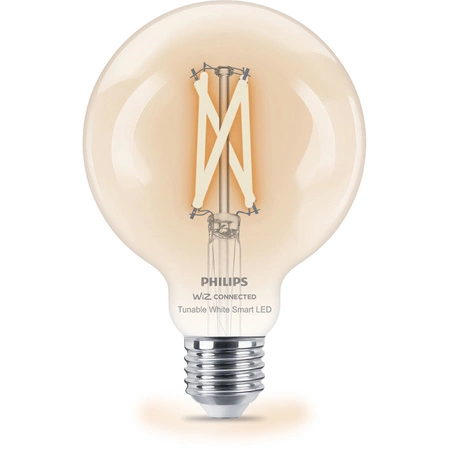 Żarówka LED E27 Kula G95 7W = 60W 806lm 2700-6500K TW FILAMENT Inteligentna SMART WiFi Bluetooth Aplikacja WiZ Philips