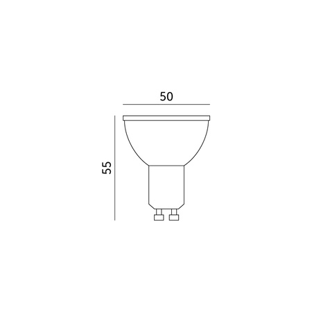 Żarówka LED GU10 Reflektor 3W 270lm 6200K Zimna 80° Premium Kobi
