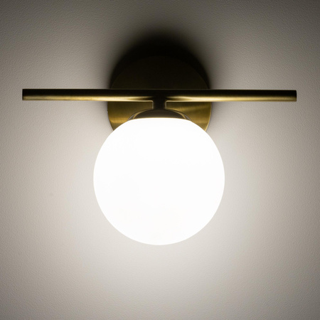 Kinkiet Ścienny Lampa Natynkowa G9 Złota Wodoodporna Łazienkowa IP44 Nowoczesna ARALIA 10527 Nowodvorski