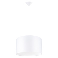 Lampa Sufitowa Wisząca Zwis E27 Żyrandol Owalna Biała Minimalistyczna Nova Sollux