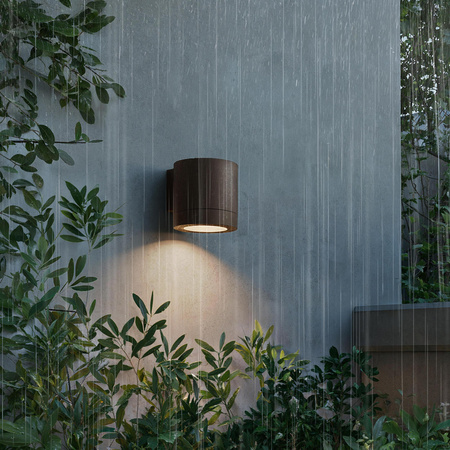 Kinkiet Ogrodowy Lampa Zewnętrzna Elewacyjna LED GU10 IP44 Brązowa Fylx Philips