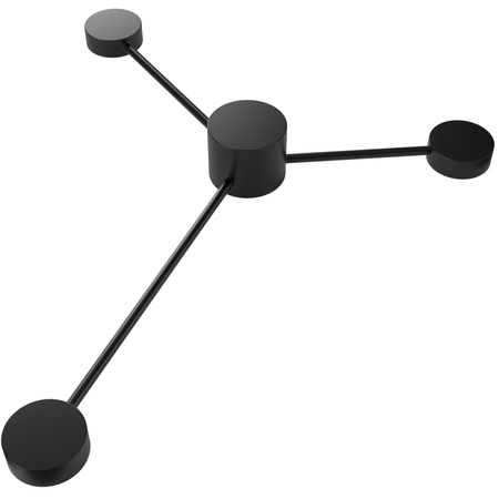 Kinkiet Ścienny Lampa Oprawa Natynkowa 3x GX53 Czarny JOY Sanico Goldlux