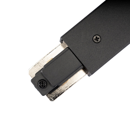 Łącznik Prosty z Zasilaniem Czarny do Szynoprzewodów Szyn Jednofazowych LUMILED