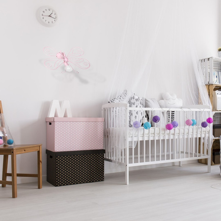 Lampa Ścienna Kinkiet MOTYL 2 Różowa 1xE27 Milagro