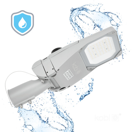 Lampa Uliczna LED Przemysłowa Oprawa Drogowa 35W 5950lm 4000K Neutralna IP66 IK09 Szara Master Street Kobi