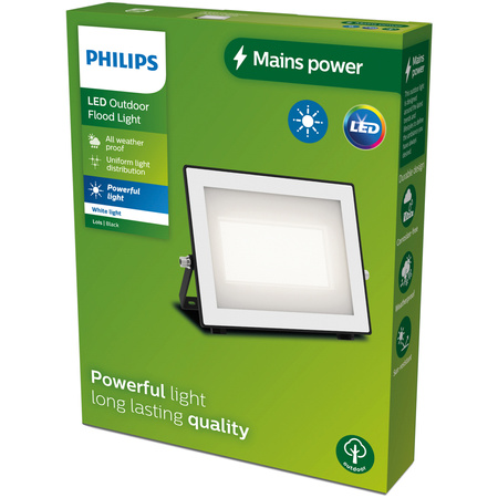 Naświetlacz LED Lampa Reflektor 50W 5400lm 3000K IP65 Czarny Lois Philips