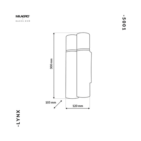 Lampa Ścienna Kinkiet LYNX 4xE14 Milagro
