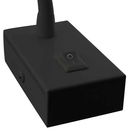 Lampa Ścienna LED Elastyczny Kinkiet do Czytania LEO 3W 4000K Czarny