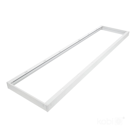 Ramka Natynkowa 45mm do Panelu LED 30x120cm Klik Biała Kobi