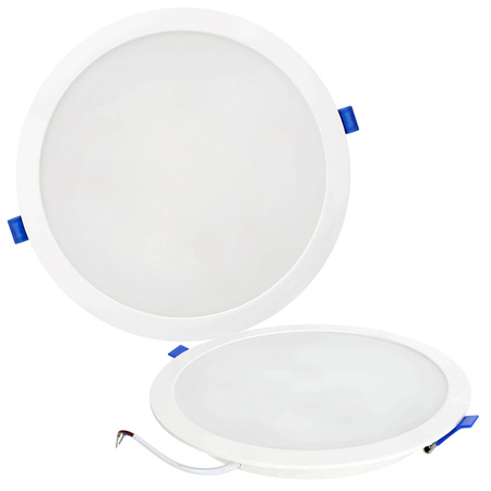 Oprawa Podtynkowa LED Downlight Lampa Punktowa 18W 1800lm 4000K Neutralna Oczko Spot Biała IP40 Sigaro Kobi
