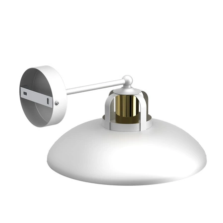 Lampa Ścienna Kinkiet FELIX Biała Złota 1xE27 Milagro