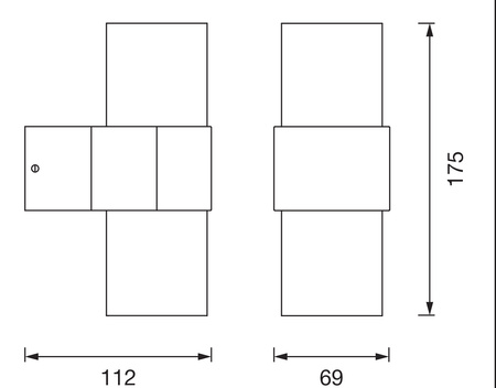 Lampa Ogrodowa Zewnętrzna Kinkiet Elewacyjny LED GU10 IP44 Szary Endura Ledvance