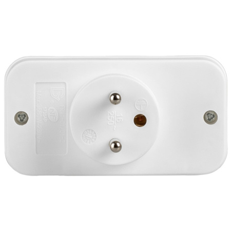 Rozgałęźnik Sieciowy Elektryczny 2x Euro 2P + 1x 2P+0 Złodziejka 3 Gniazdka VAYOX