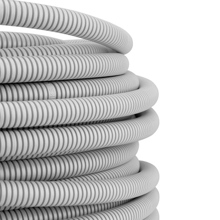 Rura Karbowana RKGL 40mm 320N Peszel z Pilotem do Zabezpieczania Kabli 25m Szary AKS ZIELONKA