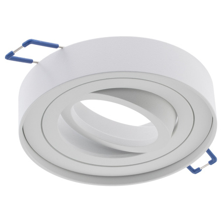 Zestaw Oprawa HALOGENOWA Tuba Spot Ruchoma MIDI GU10 Okrągła Biała 20mm + LED GU10 6W 3000K LUMILED