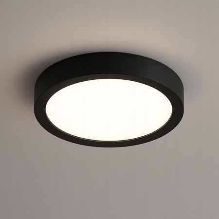 Plafon natynkowy Panel LED 24W 4000K Czarny okrągły Proma LVT