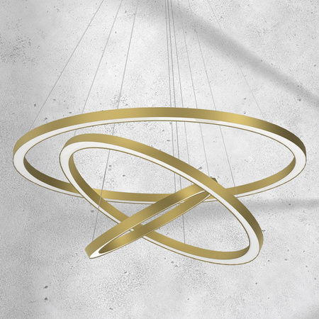 Lampa Wisząca Sufitowa GALAXIA Złota 85W LED Milagro