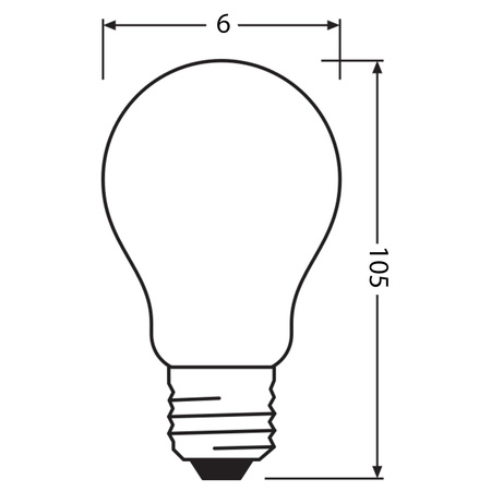 Żarówka LED E27 A60 7.2W = 60W 806lm 2700K Ciepła 320° CRI97 Ściemnialna Ledvance