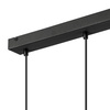 Lampa Wisząca Sufitowa DIEGO 3xE27 Czarna Chrom LM-3.124 Lamkur